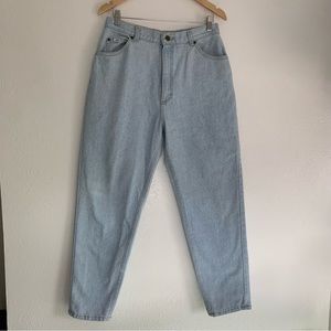 Vintage Lee Light Wash 80s Jeans High Rise Straight Leg Minimalist Bohemian 30